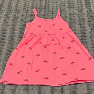 Old Navy Pink Watermelon Print Kids Casual Dress